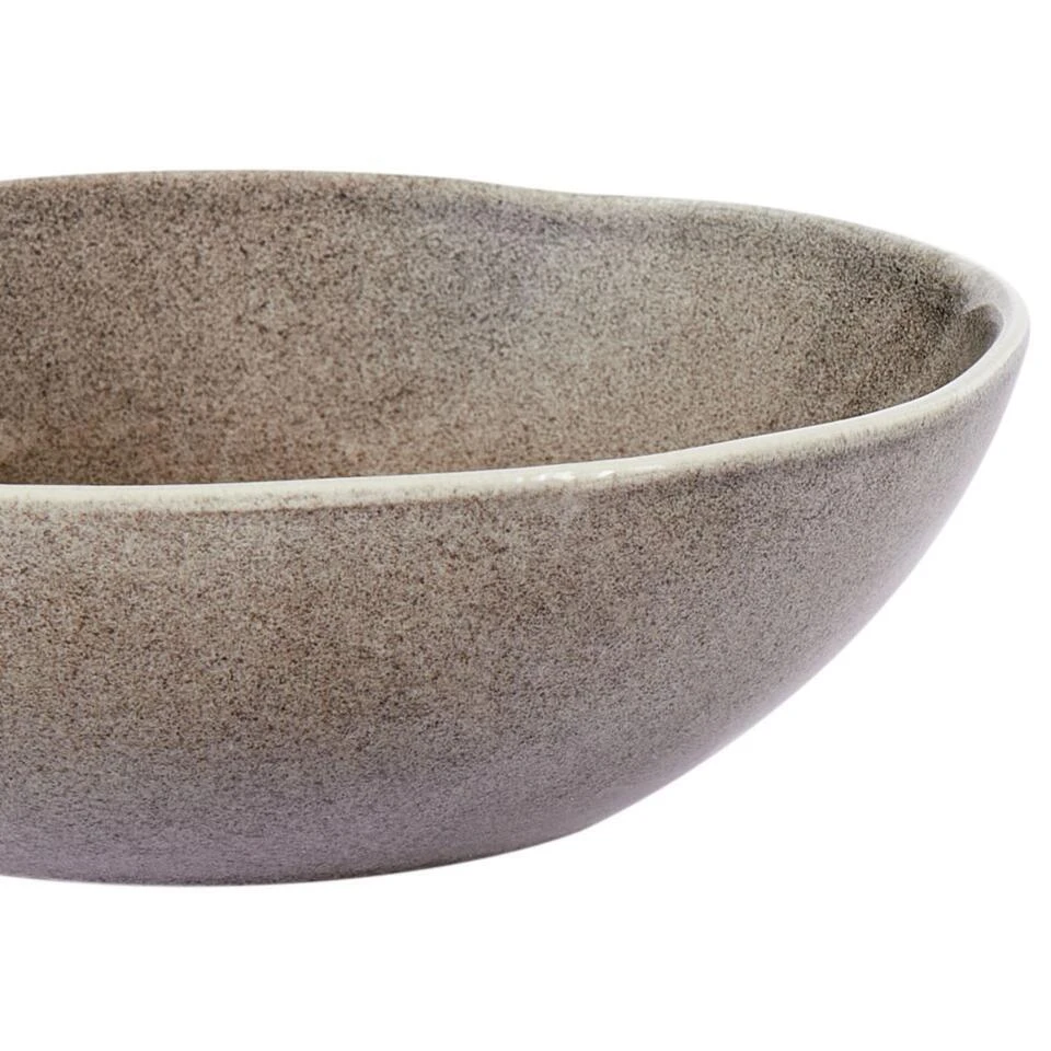 COSTMARY - Diepe Borden Set Van 8 - Grijs - Steengoed 10 COSTMARY - Diepe Borden Set Van 8 - Grijs - Steengoed - Afbeelding 8