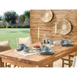 JUNIPER - Serviesset 16 Delig - Lichtblauw - Steengoed -Bestekwinkel 3bfc68cf8d064d77bf204863d720e5db