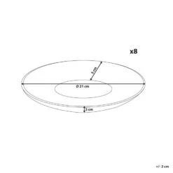 NETTLE - Bijzetborden Set Van 8 - Wit - Steengoed -Bestekwinkel 4274b63b56384c1ca6dcd2ccc7368410