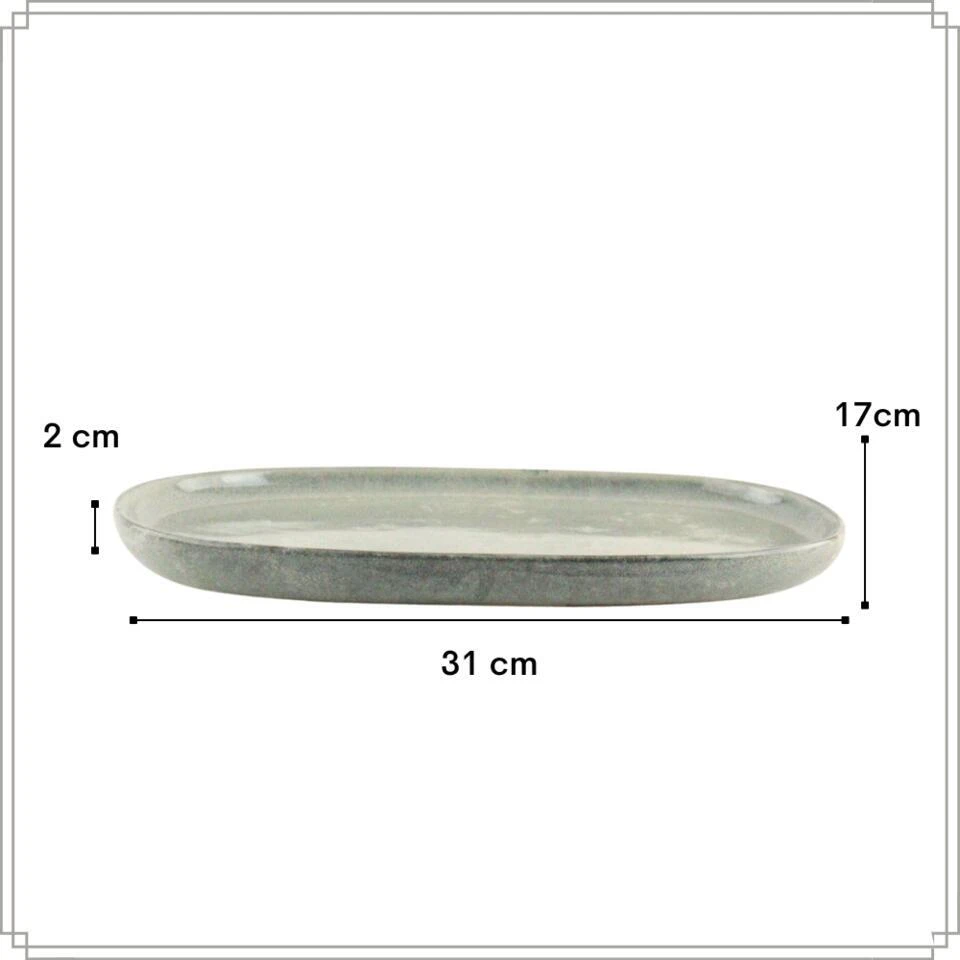 OTIX Serveerschaal Tapas Schaal Ovaal Serveerschotel 31x17 Aardewerk BEECH 7 OTIX Serveerschaal Tapas Schaal Ovaal Serveerschotel 31x17 Aardewerk BEECH - Afbeelding 5