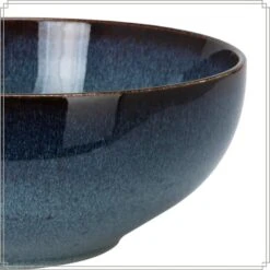 OTIX Saladeschaal Diep Serveerbord Schaal Blauw 25cm Aardewerk EBONY -Bestekwinkel 443b8e48204c48b0910785421a7e10ff