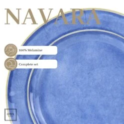 OTIX Serviessets 12 Delig Navara - Blauw -Bestekwinkel 45699765d161423095b8e85f75218f0e