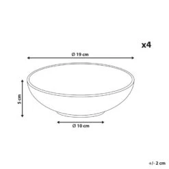 THYME - Diepe Borden Set Van 4 - Donkergroen - Steengoed -Bestekwinkel 4bdd0d5ed4b84fb4ba055ea54a2deecb