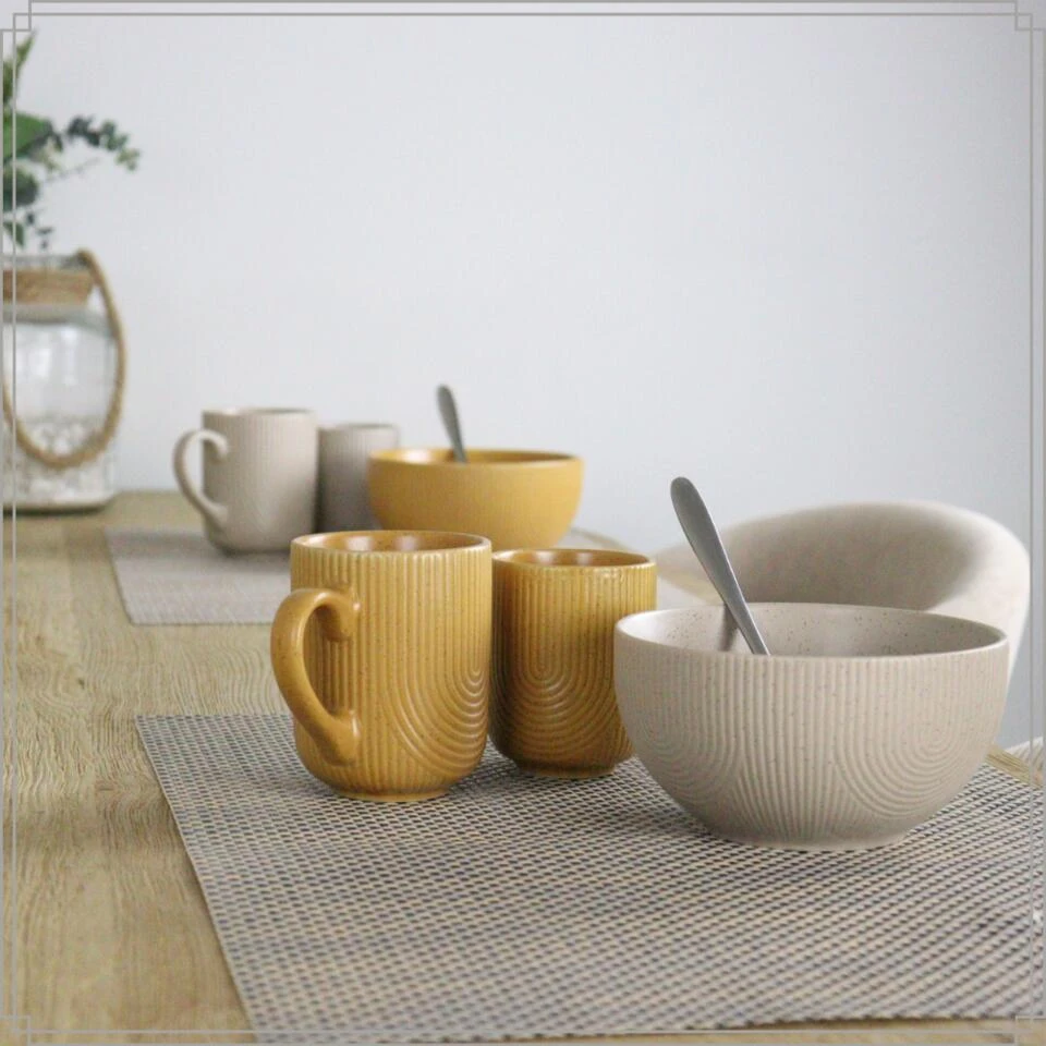 OTIX Soepkommen Zonder Oor Set Van 6 Schaaltjes 600ml Caramel Aardewerk TEAK 6 OTIX Soepkommen Zonder Oor Set Van 6 Schaaltjes 600ml Caramel Aardewerk TEAK - Afbeelding 4