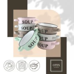OTIX Soepkommen Met Oor Set Van 8 Schaaltjes 500ml Diverse Kleuren 18 OTIX Soepkommen Met Oor Set Van 8 Schaaltjes 500ml Diverse Kleuren -Bestekwinkel 500197f0bad74beb8974a8919134681e