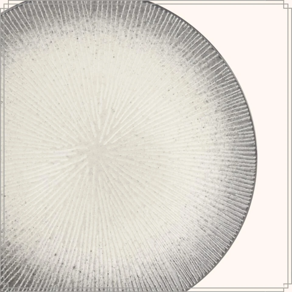 OTIX Dessert Ontbijt Bordenset 12 Persoons Zwart Taupe 21cm Keramiek TULIP 9 OTIX Dessert Ontbijt Bordenset 12 Persoons Zwart Taupe 21cm Keramiek TULIP - Afbeelding 7