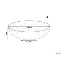 NETTLE - Diepe Borden Set Van 4 - Gebroken Wit - Steengoed -Bestekwinkel 5290a0990c2e4b0eb52027c183d2c01b