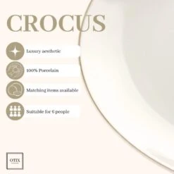 OTIX Serviesset Bordenset 6 Persoons 18-delig Wit Met Gouden Rand Porselein C... 19 OTIX Serviesset Bordenset 6 Persoons 18-delig Wit Met Gouden Rand Porselein C... -Bestekwinkel 54624e8bd30046b08dcbd971056084ee