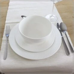 OTIX Dinerborden Bordenset 6 Persoons 27cm Wit Porselein LUNA -Bestekwinkel 547ba61885fe4f9b9eb19226a797700e