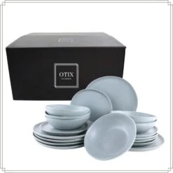 OTIX Serviesset Bordenset 6 Persoon 18-delig Ontbijtborden Dinerborden -Bestekwinkel 5593fc25d3264bfd8eb6e7cfccb472e8