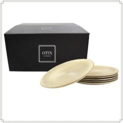 OTIX Ontbijtborden 6 Persoons Goud Glitter Dessertborden 21cm Glas 17 OTIX Ontbijtborden 6 Persoons Goud Glitter Dessertborden 21cm Glas -Bestekwinkel 5d9ee9d502b94f57943fce9ee4fe3db0