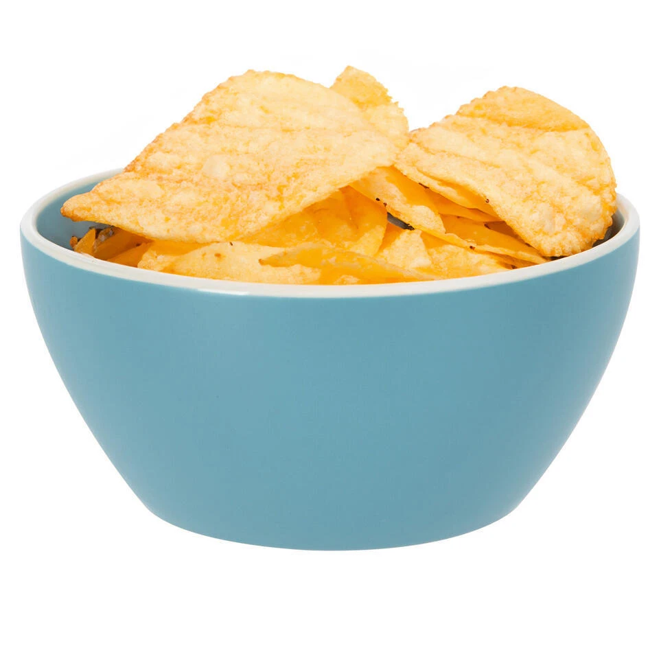 Excellent Houseware Kommen/schaaltjes - D14 X H6.5 Cm - Blauw 5 Excellent Houseware Kommen/schaaltjes - D14 X H6.5 Cm - Blauw - Afbeelding 3