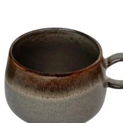 QUVIO Theemokken Selma - Keramiek - Grijs - Set Van 4 10 QUVIO Theemokken Selma - Keramiek - Grijs - Set Van 4 -Bestekwinkel 605f17a68fb54db38704cb21d82c909f