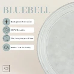 OTIX Dessert Ontbijt Bordenset 12 Persoons Blauw 21cm Keramiek BLUEBELL 20 OTIX Dessert Ontbijt Bordenset 12 Persoons Blauw 21cm Keramiek BLUEBELL -Bestekwinkel 67975fa7cb334bfe8374bbdc474d3efe