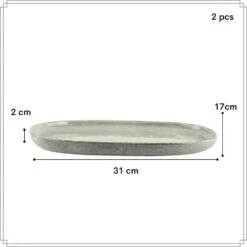 OTIX Serveerschaal Tapas Schaal Set Van 2 37x21 Aardewerk BEECH -Bestekwinkel 6b7d78d71860479383c4bcba3328c4d4