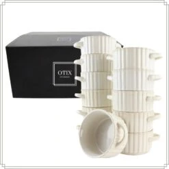 OTIX Soepkommen Met Oor Set Van 12 Stuks Soeptassen Wit Keramiek SOLIS -Bestekwinkel 6d8cb9fec88d434a83b9263718f06219