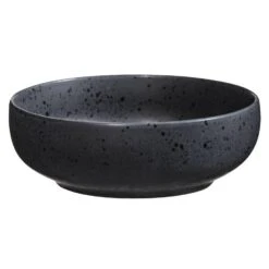 Diep Bord Liz - Zwart - Stoneware - Ø16,3 Cm
