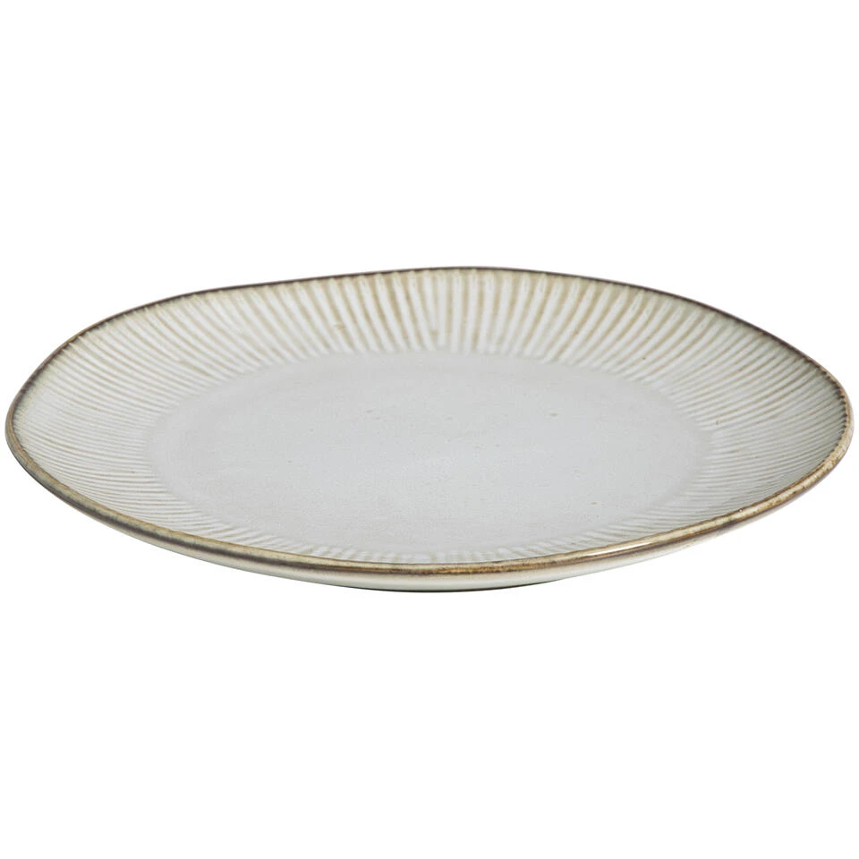 Ontbijtbord Sophie Naturel Stoneware Ø21 Cm 3 Ontbijtbord Sophie Naturel Stoneware Ø21 Cm