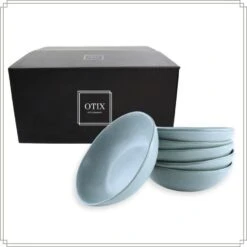 OTIX Soepkommen Zonder Oor Set Van 6 Schaaltjes 600ml Blauw Aardewerk OAK -Bestekwinkel 73516ba4e7584be5bb8c9b31bfbf5e4d