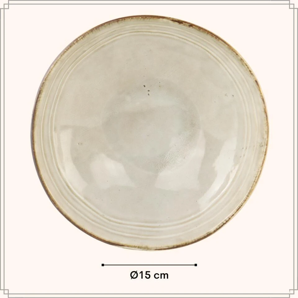 OTIX Soepkommen 6 Persoons Beige 15cm Soeptassen Keramiek LILY 7 OTIX Soepkommen 6 Persoons Beige 15cm Soeptassen Keramiek LILY - Afbeelding 5