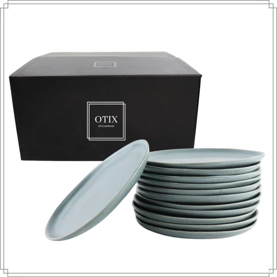 OTIX Ontbijtborden Bordenset 12 Persoons Dessertbord 21cm Aardewerk 12 OTIX Ontbijtborden Bordenset 12 Persoons Dessertbord 21cm Aardewerk - Afbeelding 10