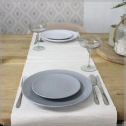 OTIX Dinerborden Bordenset 12 Persoons Grijs 26cm Aardewerk POPLAR -Bestekwinkel 78dfa09f11b442f998c6af00724d459d