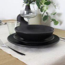 OTIX Serviesset 12 Delig Ivy - Zwart -Bestekwinkel 7949f67bc73541a8be388b1eeaded83d