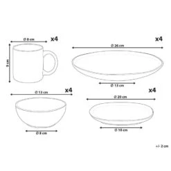 TURMERIC - Serviesset 16 Delig - Goudbruin - Steengoed -Bestekwinkel 7ccf5e10ec61430c8c00bc54c1ba813c