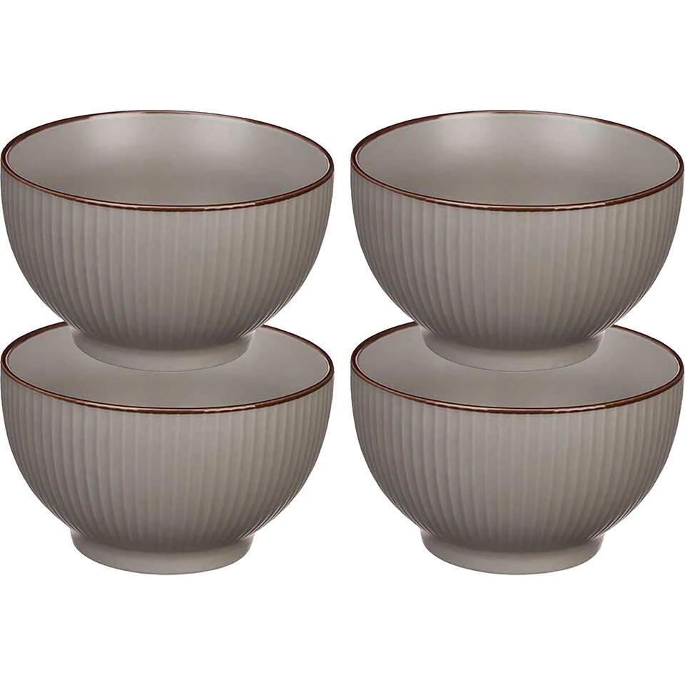 Merkloos Vivalto Schaaltjes/kommetjes - Porselein - Grijs - D14 Cm 6 Merkloos Vivalto Schaaltjes/kommetjes - Porselein - Grijs - D14 Cm - Afbeelding 4