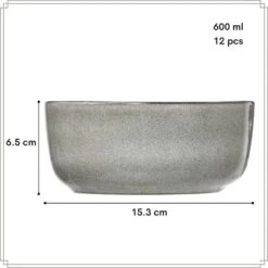 OTIX Soepkommen Zonder Oor Set Van 12 600ml Groen Aardewerk BEECH -Bestekwinkel 8509faf196f944cb9b98e0f70ea1c394