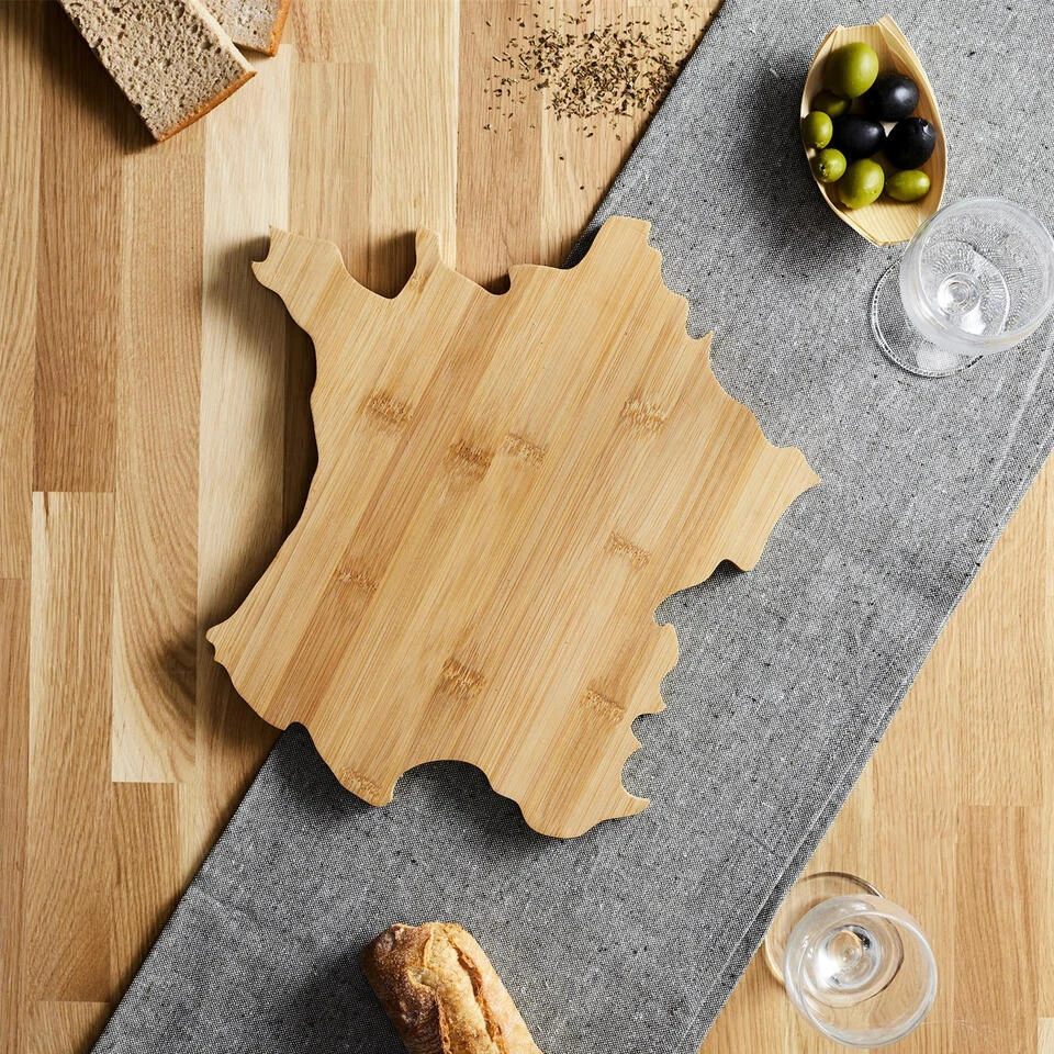 Merkloos Cook Concept Serveerplank France - 30 X 31 Cm - Hout - Plank 4 Merkloos Cook Concept Serveerplank France - 30 X 31 Cm - Hout - Plank - Afbeelding 3