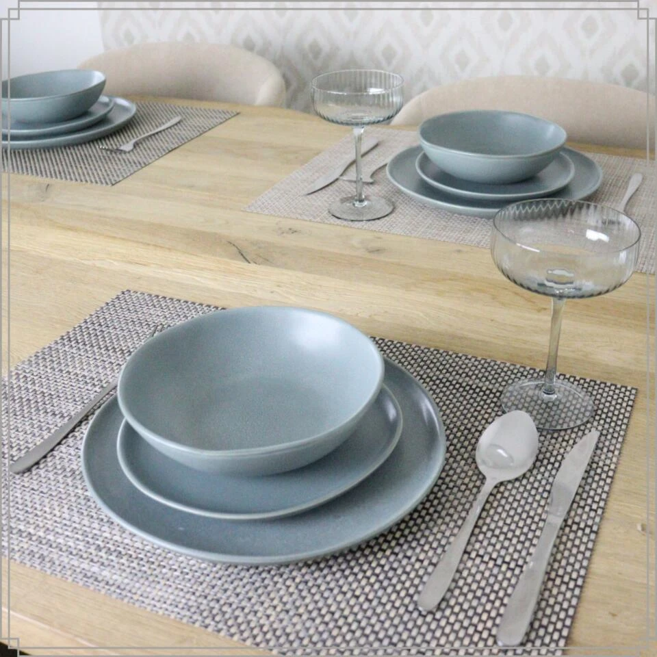 OTIX Ontbijtborden Bordenset 12 Persoons Dessertbord 21cm Aardewerk 6 OTIX Ontbijtborden Bordenset 12 Persoons Dessertbord 21cm Aardewerk - Afbeelding 4