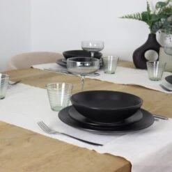 OTIX Serviesset 12 Delig Ivy - Zwart -Bestekwinkel 875a5482288747c7b3f5468cfd75d32c