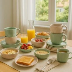 OTIX Serviesset 24 Stuks Aurora - Multikleur -Bestekwinkel 877d23749bfc46bbaea3d5310e98df11