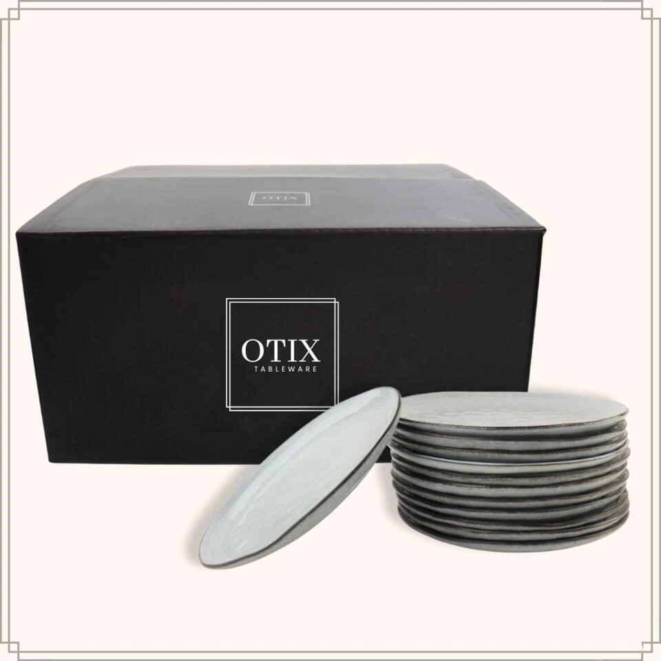 OTIX Dessert Ontbijt Bordenset 12 Persoons Blauw 21cm Keramiek BLUEBELL 12 OTIX Dessert Ontbijt Bordenset 12 Persoons Blauw 21cm Keramiek BLUEBELL - Afbeelding 10