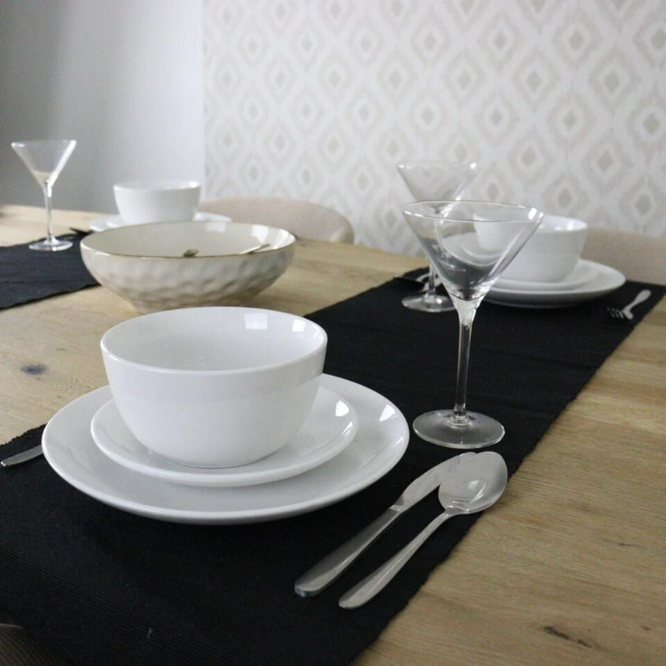 OTIX Dinerborden Bordenset 12 Persoons 27cm Porselein BIRCH 5 OTIX Dinerborden Bordenset 12 Persoons 27cm Porselein BIRCH - Afbeelding 3