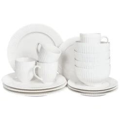 COWSLIP - Servies Set Van 16 - Wit - Porselein -Bestekwinkel 8c814d0bb14446e4901d4fea6f436ff9