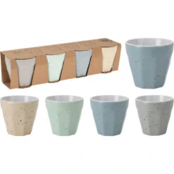 Excellent Houseware Koffiekop - 4x - Porselein - 90 Ml - Gekleurd 11 Excellent Houseware Koffiekop - 4x - Porselein - 90 Ml - Gekleurd -Bestekwinkel 8db7aaa277874fe088566f0dcd4e56fc