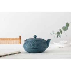 Merkloos Secret De Gourmet Theepot Essential - Gietijzer - Blauw - 1000 Ml -Bestekwinkel 91a5231343d1440089fa07d1c81bf331