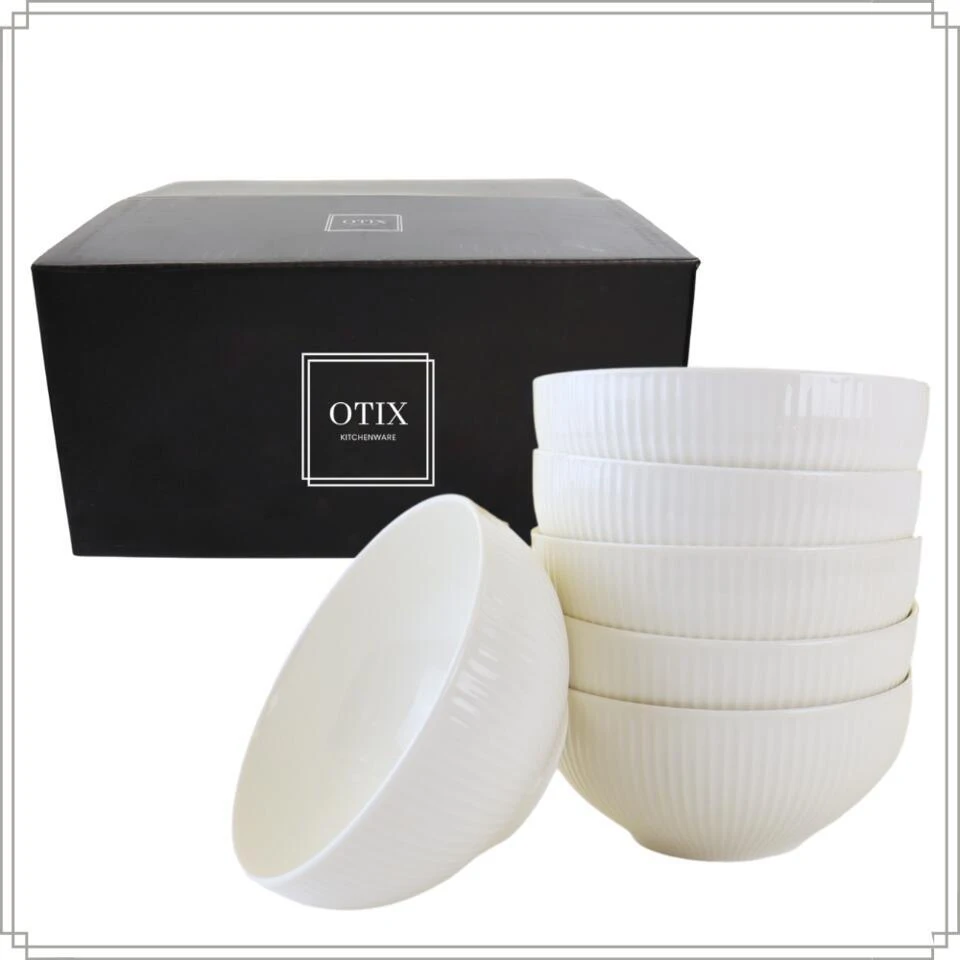 OTIX Soepkommen Zonder Oor Set Van 6 Schaaltjes 600ml Wit Porselein LUNA 10 OTIX Soepkommen Zonder Oor Set Van 6 Schaaltjes 600ml Wit Porselein LUNA - Afbeelding 8