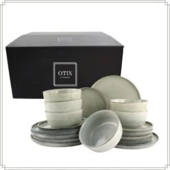 OTIX Serviesset Bordenset 6 Persoons 18-delig Ontbijtborden -Bestekwinkel a082ce0ed07d47c49b3f2f2517b9e3f0