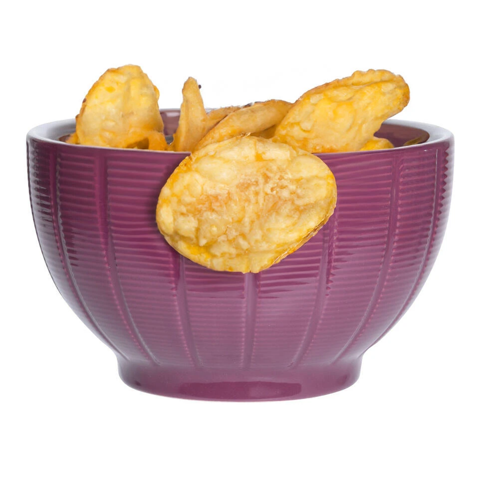 Excellent Houseware Kommen/schaaltjes - D14 X H8 Cm - Paars 5 Excellent Houseware Kommen/schaaltjes - D14 X H8 Cm - Paars - Afbeelding 3