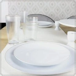 OTIX Ontbijtborden Dessert Gebaksbordjes Borden Set Van 6 Stuks 20cm Wit Met 10 OTIX Ontbijtborden Dessert Gebaksbordjes Borden Set Van 6 Stuks 20cm Wit Met -Bestekwinkel a423c00417ac487e99f48cf84becde7b