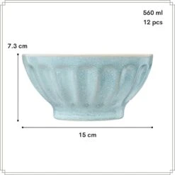 OTIX Soepkommen Zonder Oor Set Van 12 Schaaltjes 560ml Licht Blauw ELM -Bestekwinkel a5c2fc3d22a74d0c90689c6c4cd981e7