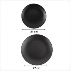 OTIX Serviesset 12 Delig Ivy - Zwart -Bestekwinkel a782759230a840dc92f677572363c883