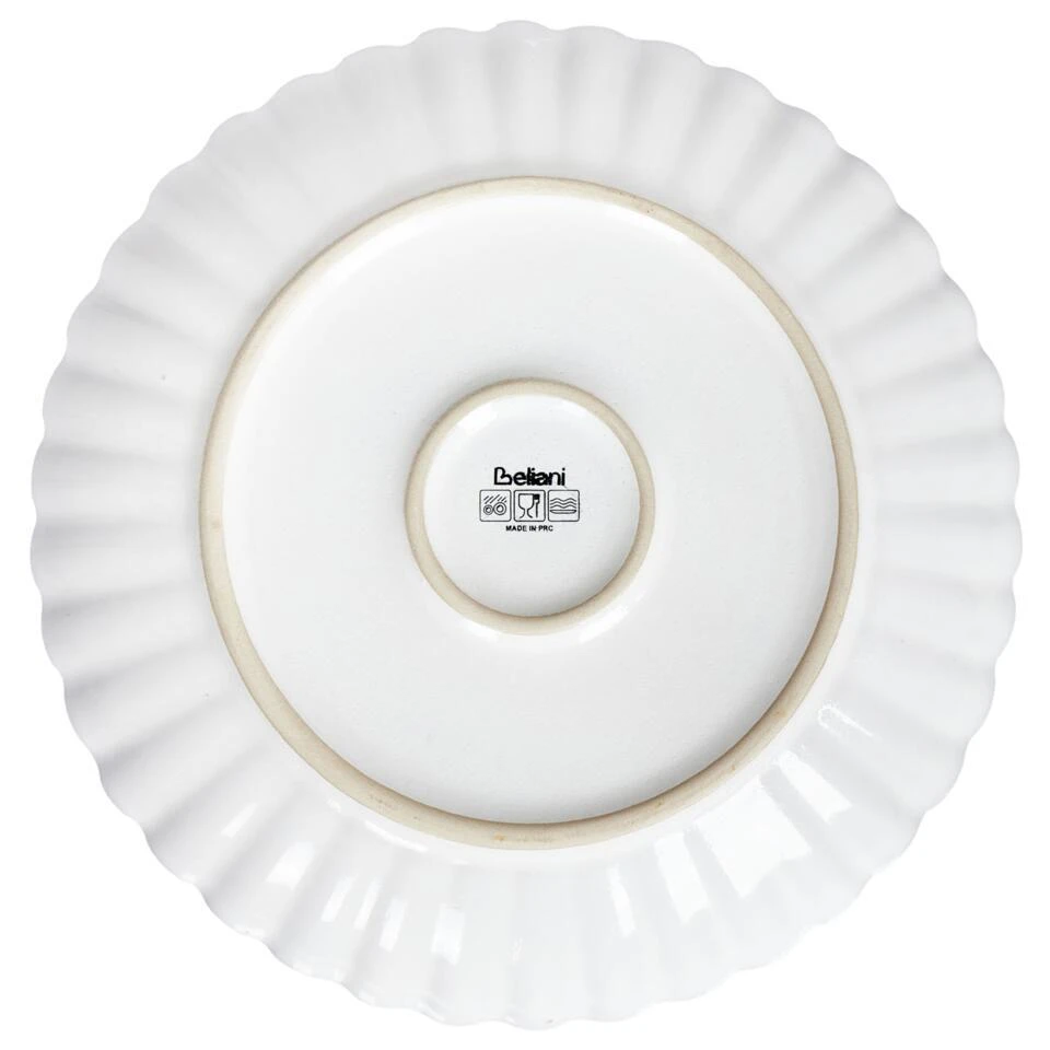 NETTLE - Dinerborden Set Van 4 - Gebroken Wit - Steengoed 9 NETTLE - Dinerborden Set Van 4 - Gebroken Wit - Steengoed - Afbeelding 7