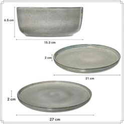 OTIX Serviesset Bordenset 6 Persoons 18-delig Ontbijtborden -Bestekwinkel aae91e5752aa493398d638e7c3852dde