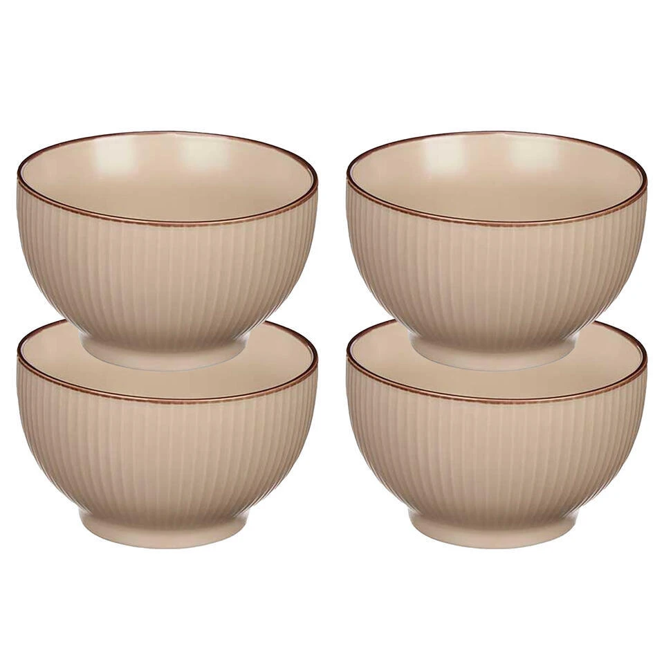 Merkloos Vivalto Schaaltjes/kommetjes - Porselein - Beige - D14 Cm 6 Merkloos Vivalto Schaaltjes/kommetjes - Porselein - Beige - D14 Cm - Afbeelding 4