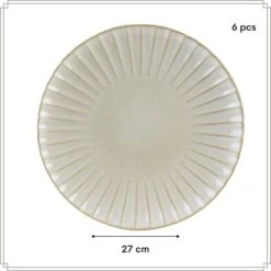 OTIX Diner Bordenset 6 Persoons 27cm Wit Keramiek SOLIS -Bestekwinkel b1783cf178fe471a906df81940f0d6d7