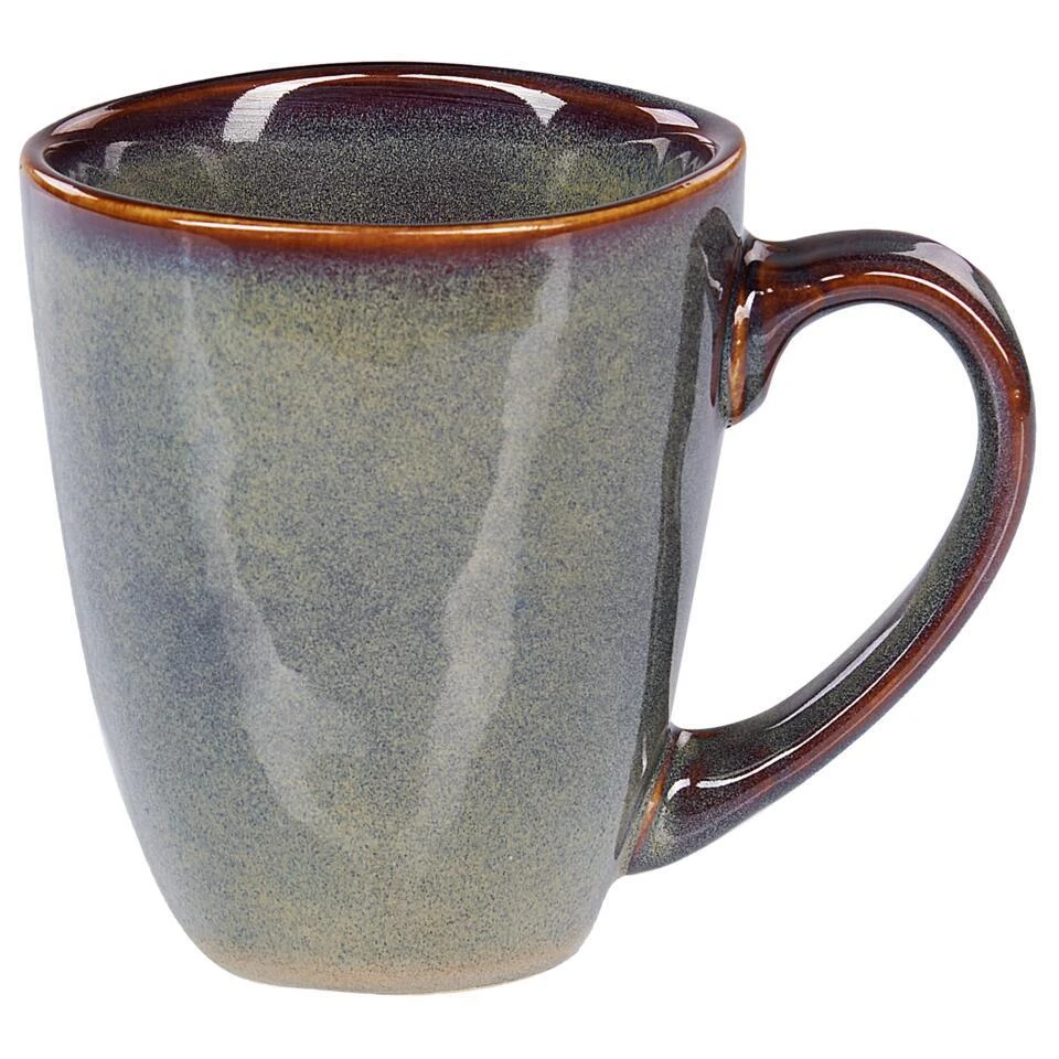 THYME - Serviesset 16 Delig - Donkergroen - Steengoed 11 THYME - Serviesset 16 Delig - Donkergroen - Steengoed - Afbeelding 9